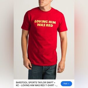 Barstool— Comfort Colors Loving Him Was Red